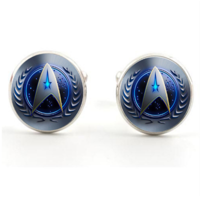 Manžetové gombíky Star Trek modré