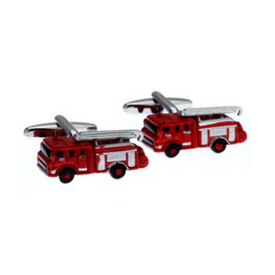 Manžetové gombíky hasičský voz červený