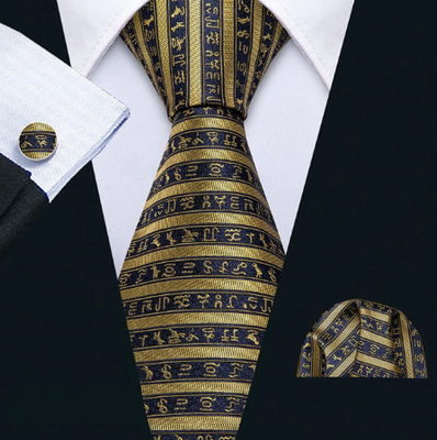 Manžetové knoflíčky s kravatou Iris A039 