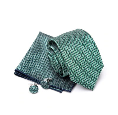 Luxusný set modro zelené kostičky